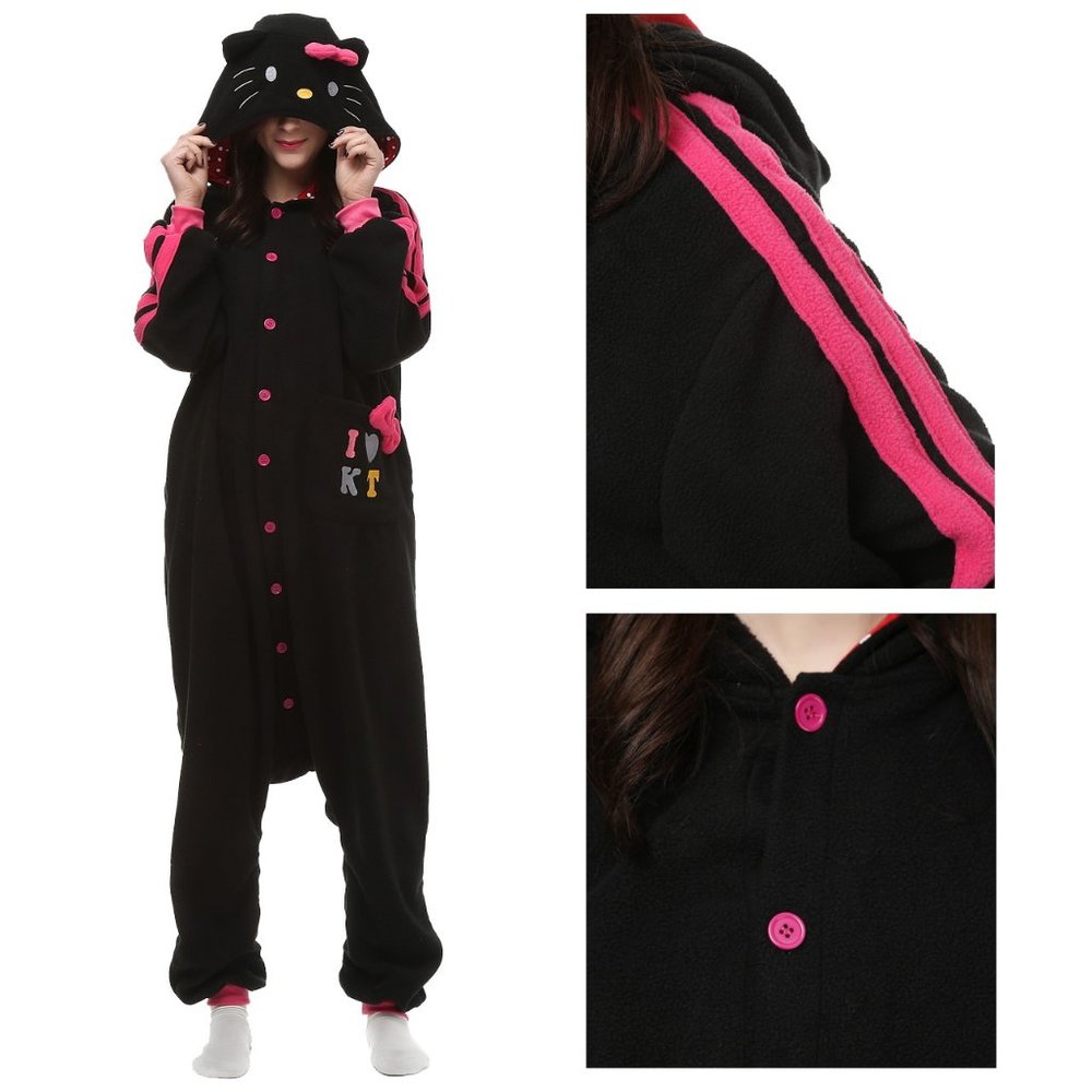 Hello Kitty Kigurumi Onesie Anime Cosplay